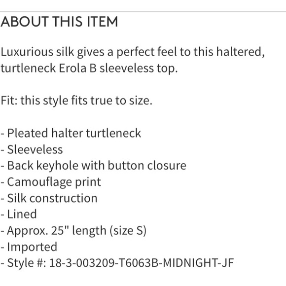 Joie erika B silk halter top - Picture 3 of 4